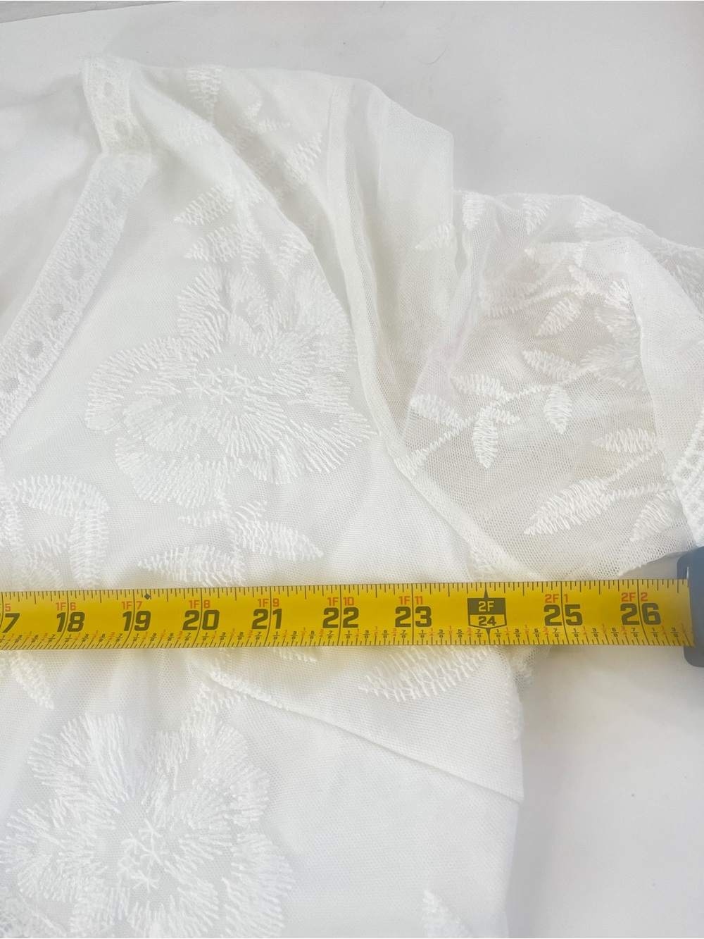 PinkBlush Size 2X White Lace Mesh Overlay Maxi Dress Bridal Baby Shower New - Picture 8 of 9